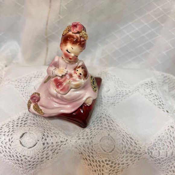 Rare Vintage Josef Originals 1950s Mama & MARY ANN with Baby Doll Figurine - Picture 10 of 10